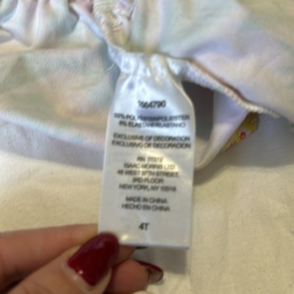 Tommy Bahama Floral Kids Dress ruffle bottom Size 4T - Picture 7 of 7